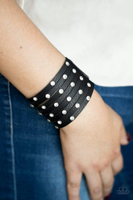 Sass Squad - Black Bracelet -  Paparazzi Accessories - Sassysblingandthings