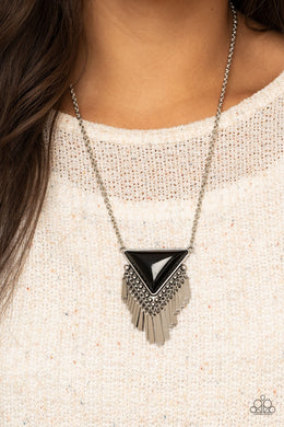 Badlands Bonanza - Black Necklace - Paparazzi Accessories