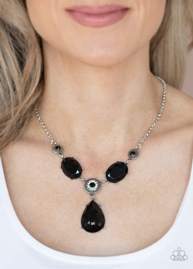 Heirloom Hideaway - Black Necklace - Paparazzi Accessories