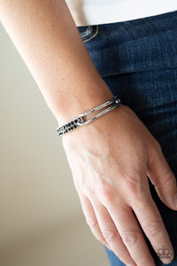 Freeze! - Black Bracelet - Paparazzi Accessories