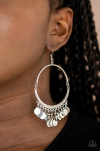 Speed of SPOTLIGHT - Silver Earrings - Paparazzi Accessories