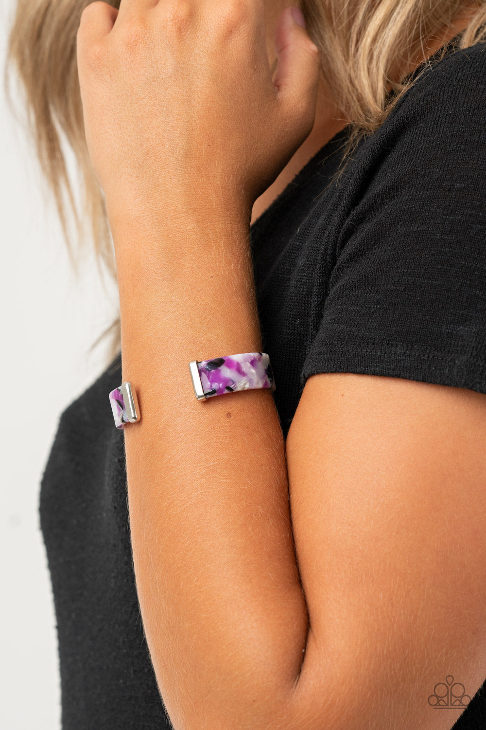 Its Getting HAUTE In Here - Purple Bracelet - Paparazzi Accessories