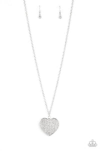 Have To Learn The HEART Way - White Necklace - Paparazzi Accessories - Sassysblingandthings