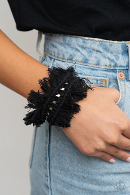 Homespun Hardware - Black Bracelet - Paparazzi Accessories