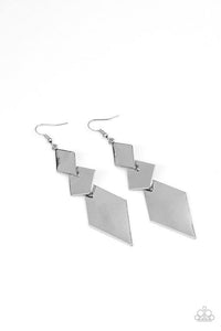 Danger Ahead - Silver Earrings - Paparazzi Accessories - Sassysblingandthings