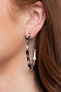 There Goes The Neighborhood - Blue Earrings - Paparazzi Accessories