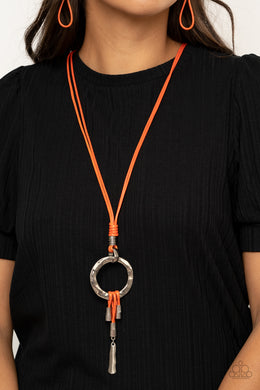 Tranquil Artisan - Orange Necklace - Paparazzi Accessories