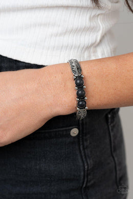 Mojave Glyphs - Black Bracelet - Paparazzi Accessories - Sassysblingandthings