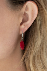 Two-Story Stunner - Red Necklace - Paparazzi Accessories