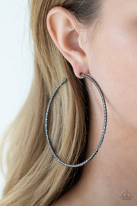 Pump Up The Volume - Black Earrings - Paparazzi Accessories