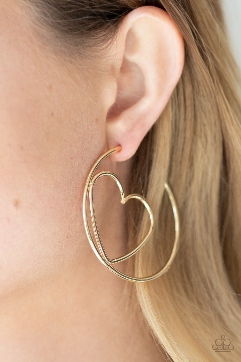 Love At First BRIGHT - Gold Earrings - Paparazzi Accessories