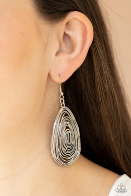 Rural Ripples - Silver Earrings - Paparazzi Accessories