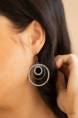 Bodaciously Bubbly - Black Earrings - Paparazzi Accessories