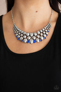 Powerhouse Party - Blue Necklace - Paparazzi Accessories