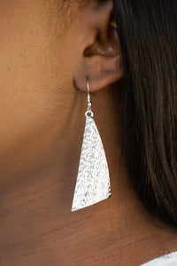 Ready The Troops - Silver Earrings - Paparazzi Accessories