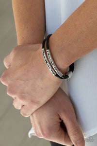 What a WANDER-ful World - Black Bracelet - Paparazzi Accessories