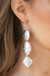 Mixed Movement - Silver Earrings - Paparazzi Accessories