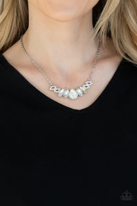 Bride-to-BEAM - White Necklace - Paparazzi Accessories