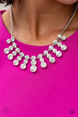 Celebrity Couture - White Necklace - Paparazzi Accessories