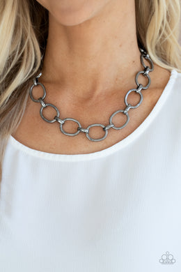 HAUTE-ly Contested - Black Necklace - Paparazzi Accessories