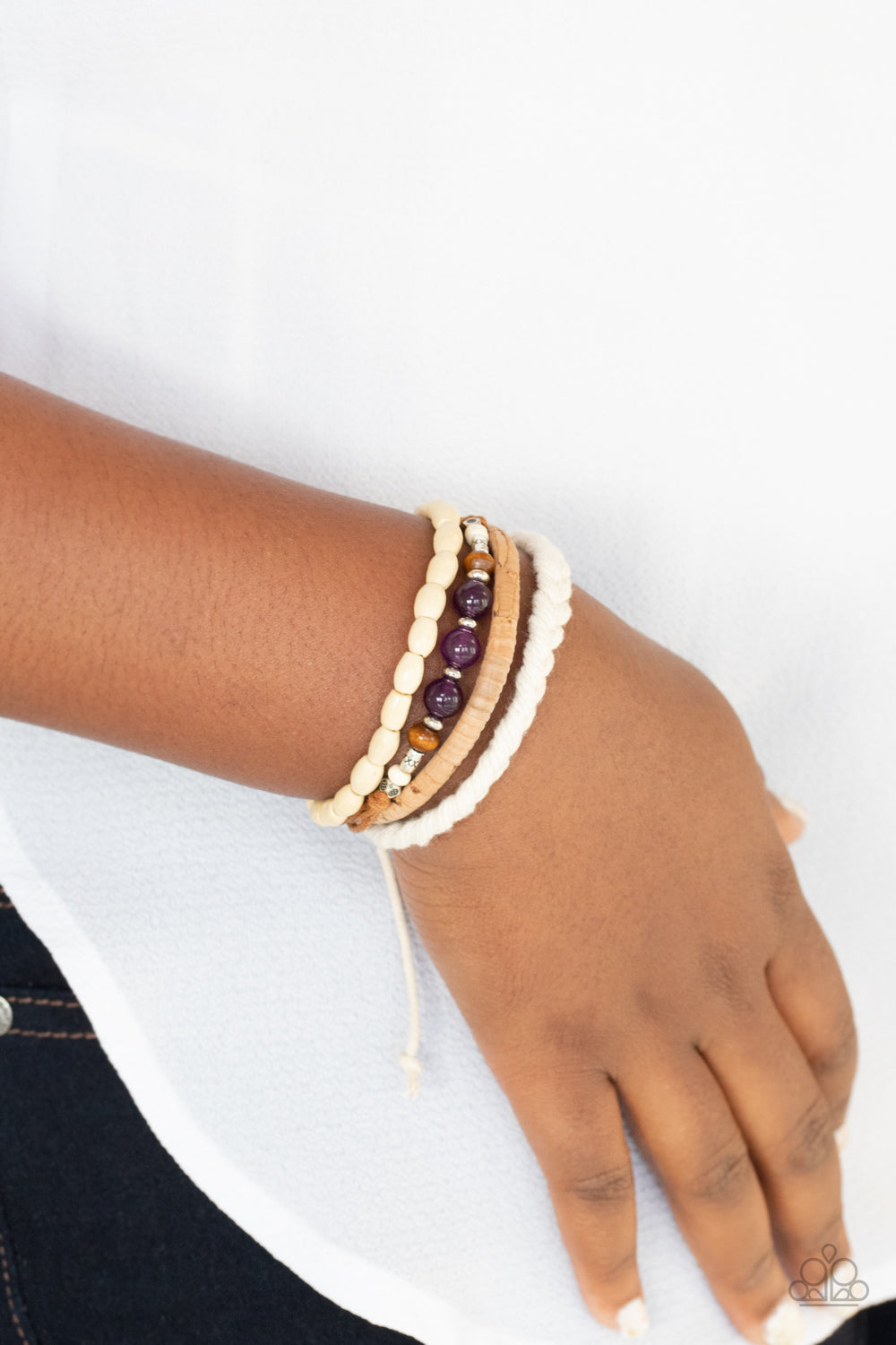 Natural-Born Navigator - Purple Bracelet - Paparazzi Accessories