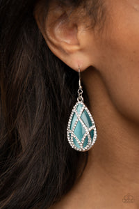 Crawling With Couture - Blue Earrings - Paparazzi Accessories