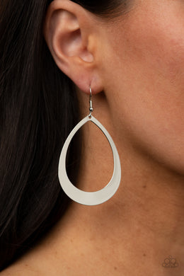 Fierce Fundamentals - Silver Earrings - Paparazzi Accessories