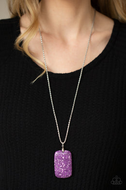 Fundamentally Funky - Purple Necklace - Paparazzi Accessories