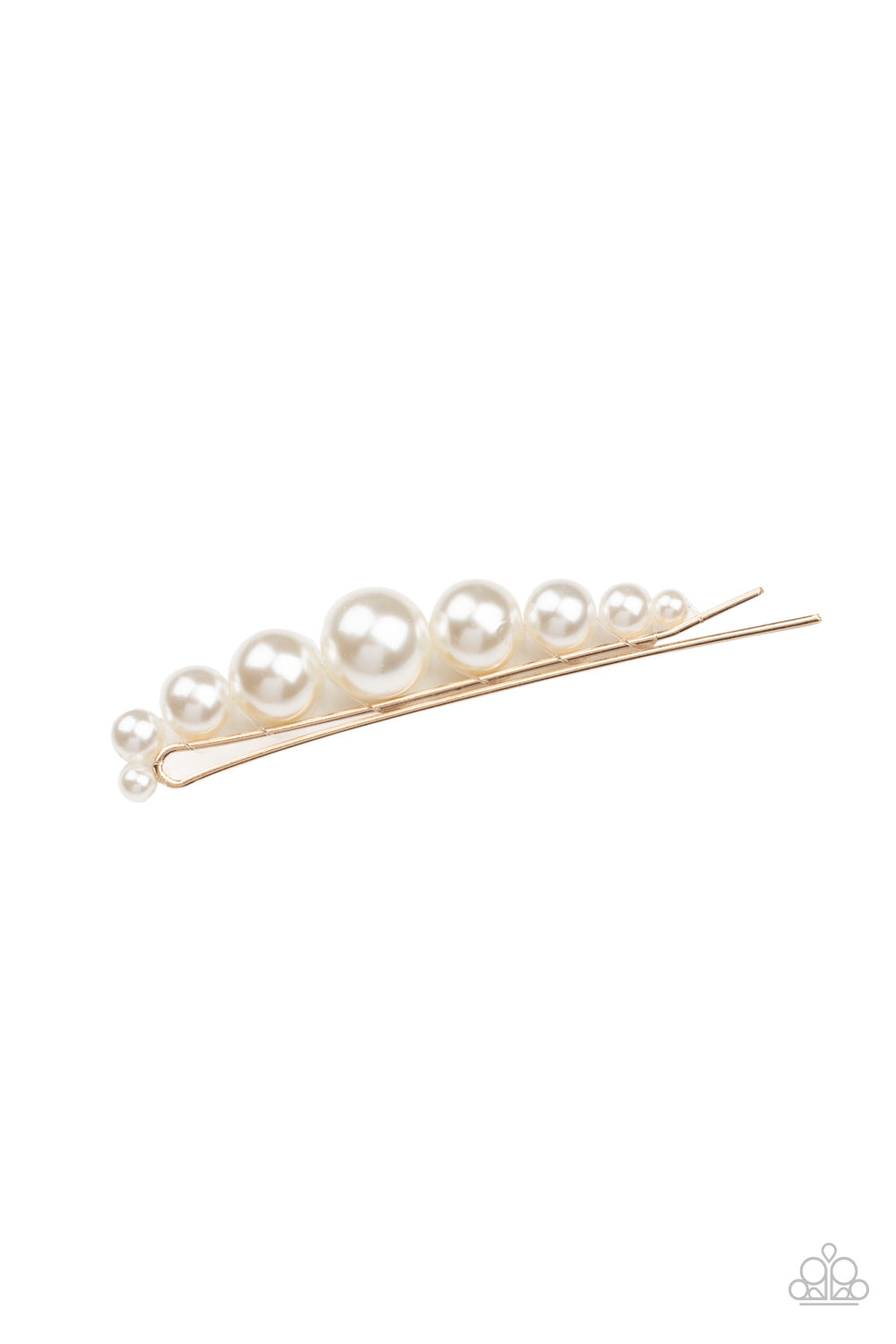Elegantly Efficient - Gold Hair Clip - Paparazzi Accessories