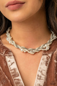 Royal Reminiscence - White Necklace - Paparazzi Accessories