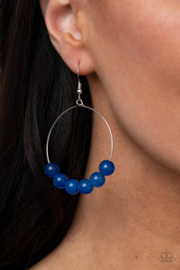 Let It Slide - Blue Earrings - Paparazzi Accessories