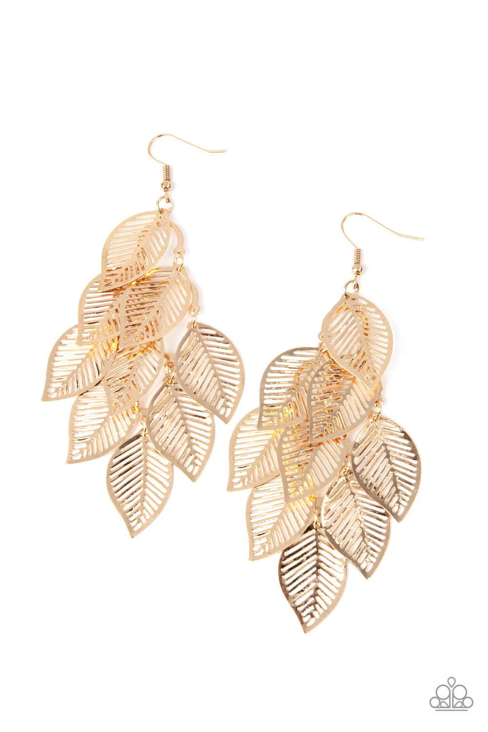 Gold leaf 2025 earrings paparazzi