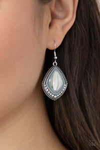 Fearlessly Feminine - Silver Earrings - Paparazzi Accessories