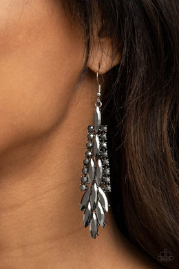 Crown Heiress - Silver Earrings - Paparazzi Accessories