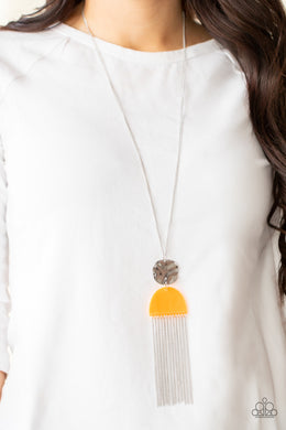 Color Me Neon - Orange Necklace - Paparazzi Accessories