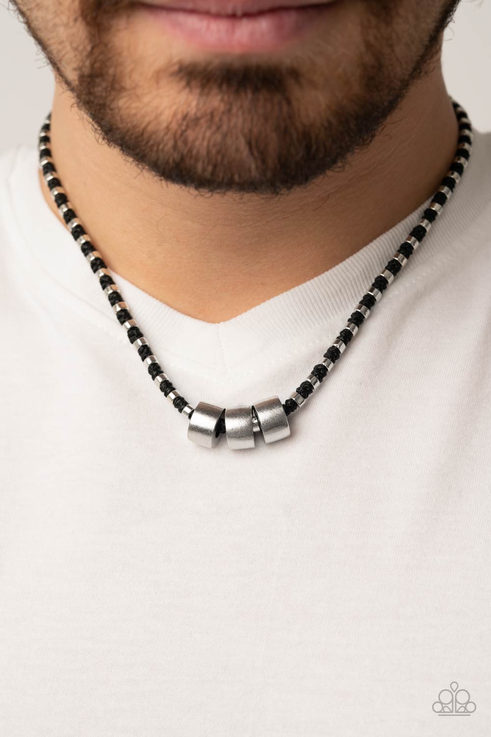 Pull The Ripcord - Black Necklace - Paparazzi Accessories