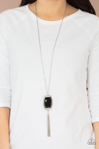 Timeless Talisman - Black Necklace - Paparazzi Accessories