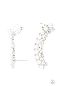 doubled-down-on-dazzle-white-post earrings-paparazzi-accessories