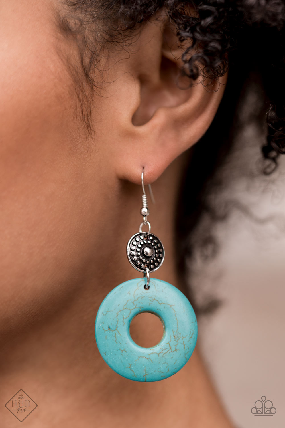 Earthy Epicenter - Blue Earrings - Paparazzi Accessories