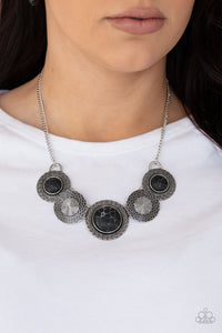 Canyon Cottage - Black Necklace - Paparazzi Accessories