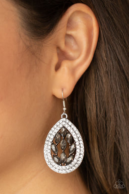 Encased Elegance - Silver Earrings - Paparazzi Accessories