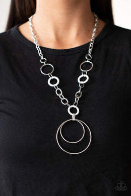 HOOP du Jour - White Necklace - Paparazzi Accessories