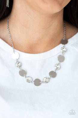 Refined Reflections - White Necklace - Paparazzi Accessories