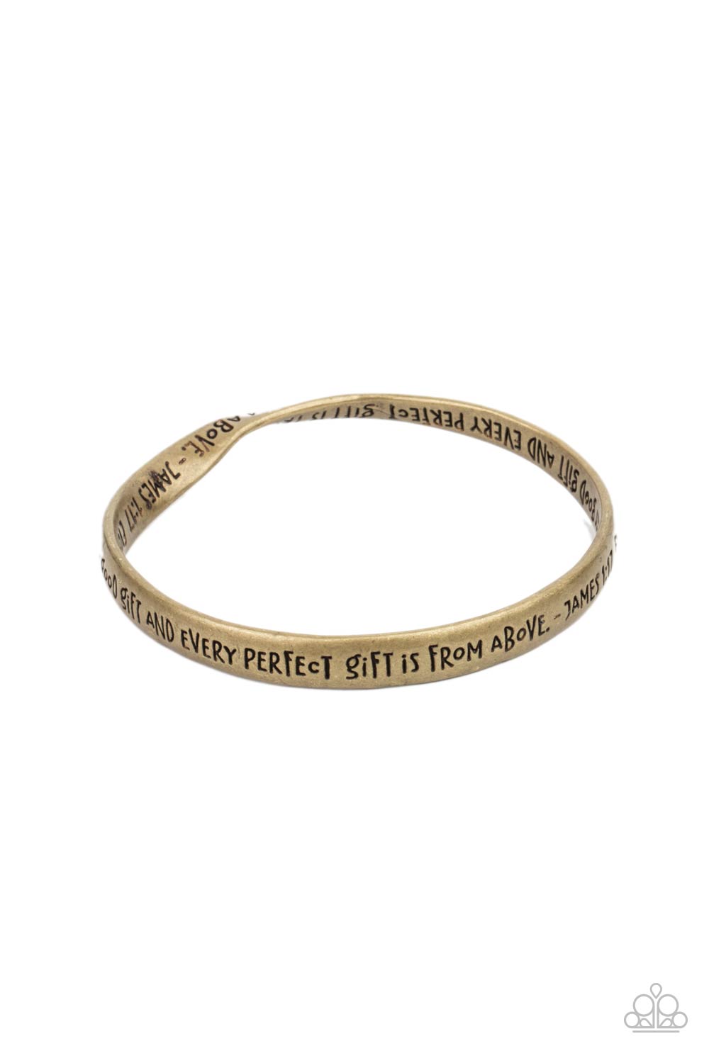 Perfect Present - Brass Bracelet - Paparazzi Accessories