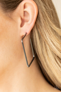 Material Girl Magic - Black Earrings - Paparazzi Accessories