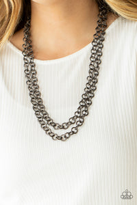 Grunge Goals - Black Necklace - Paparazzi Accessories