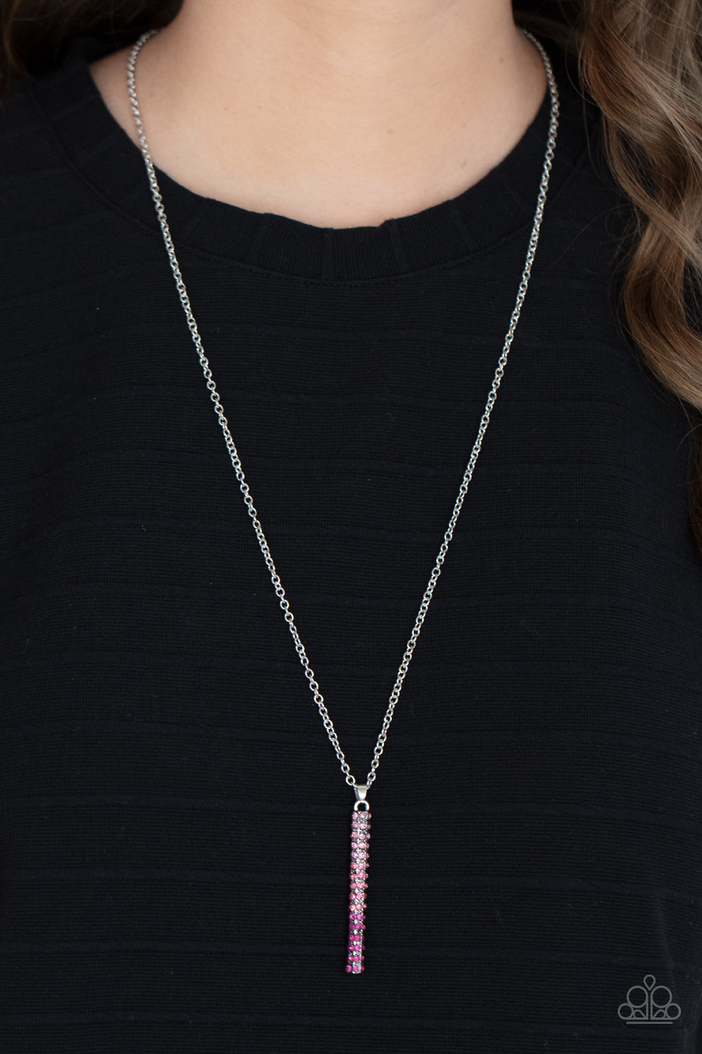 Paparazzi long pink necklace top