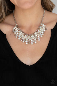 Champagne Dreams - White Necklace - Paparazzi Accessories