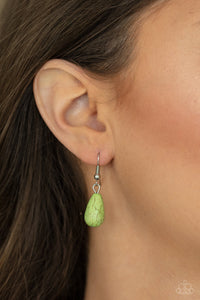 Cowgirl Couture - Green Necklace - Paparazzi Accessories