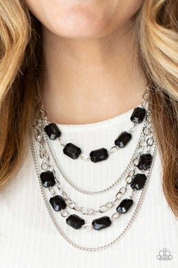 Standout Strands - Black Necklace - Paparazzi Accessories